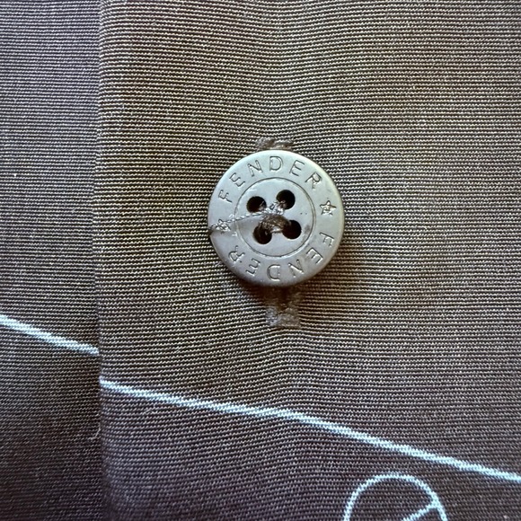 Vtg Fender The Collection by DaVinci Shirt Mens XL Black Guitar Blueprint - Picture 3 of 14